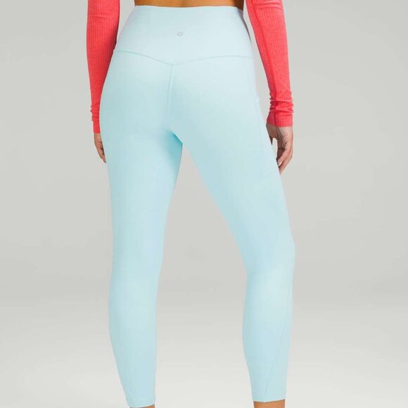 NWT Lululemon Align High Rise Pants 25" *Pockets, Sz 6, Icing Blue - Picture 3 of 6
